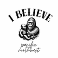 Glossy “ i believe” sticker