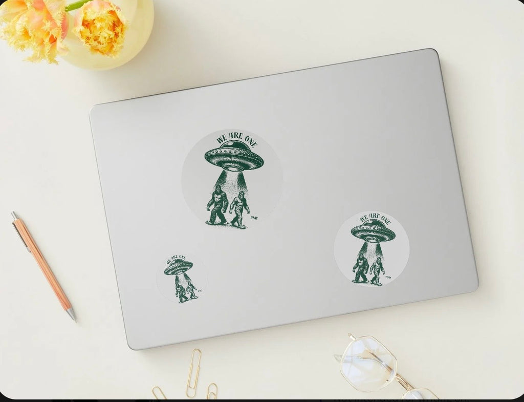 “We are one” glossy sticker