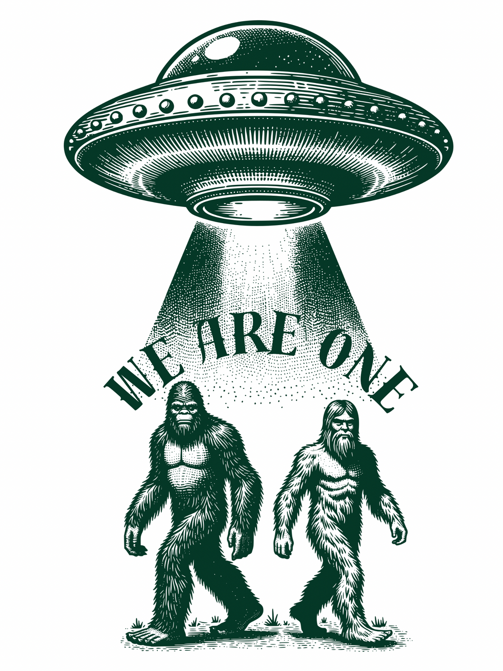 “We are one” glossy sticker