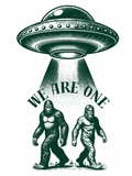“We are one” glossy sticker