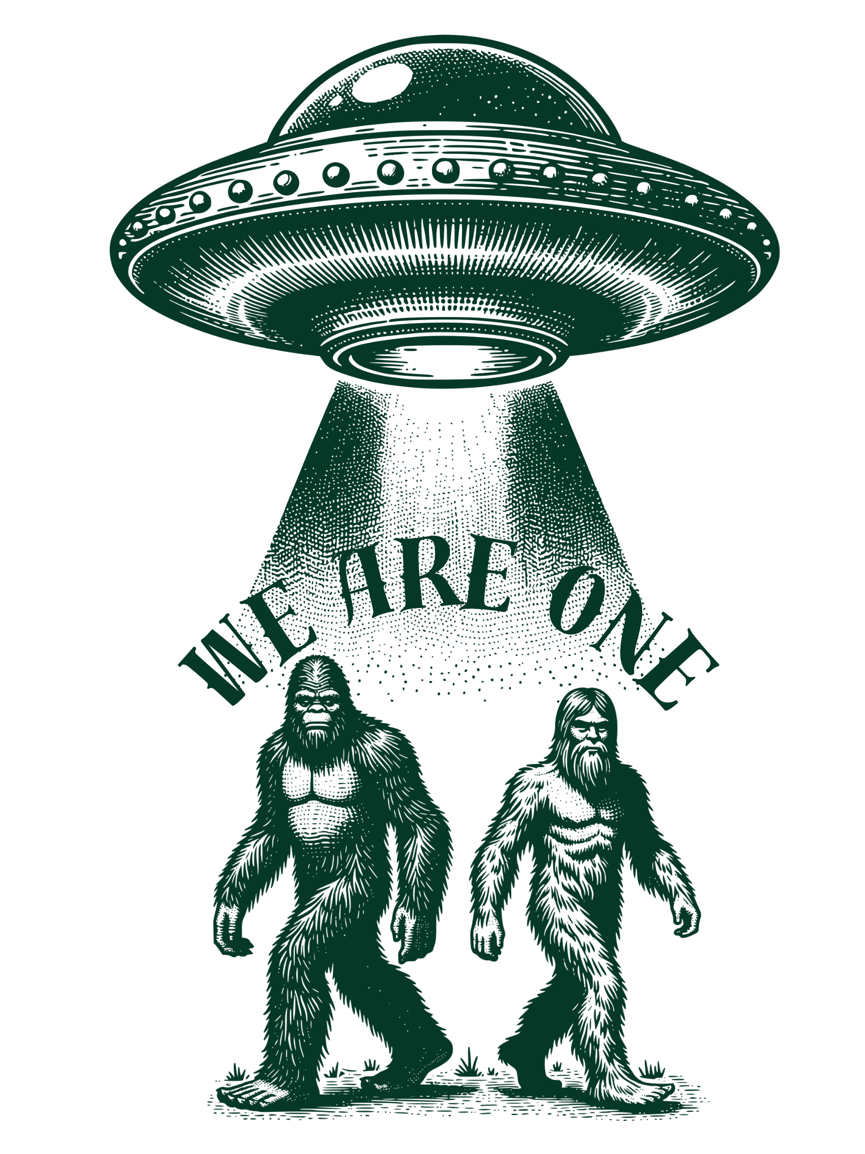 “We are one” glossy sticker
