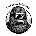 “Don’t stop believing” glossy sticker